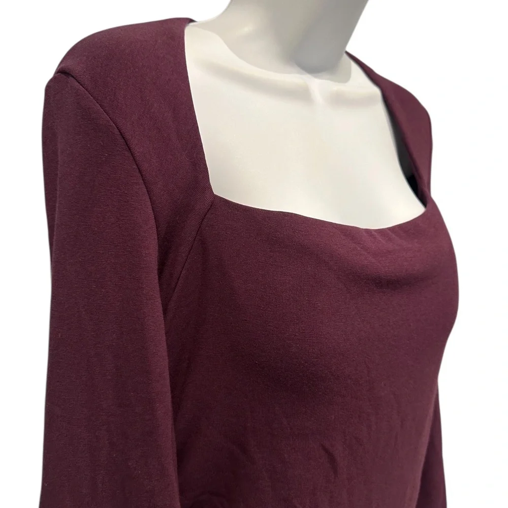 OGL ProWarm Eco-Mousse Angular Square Neck Side Ruched Bra Top Size XL NWT